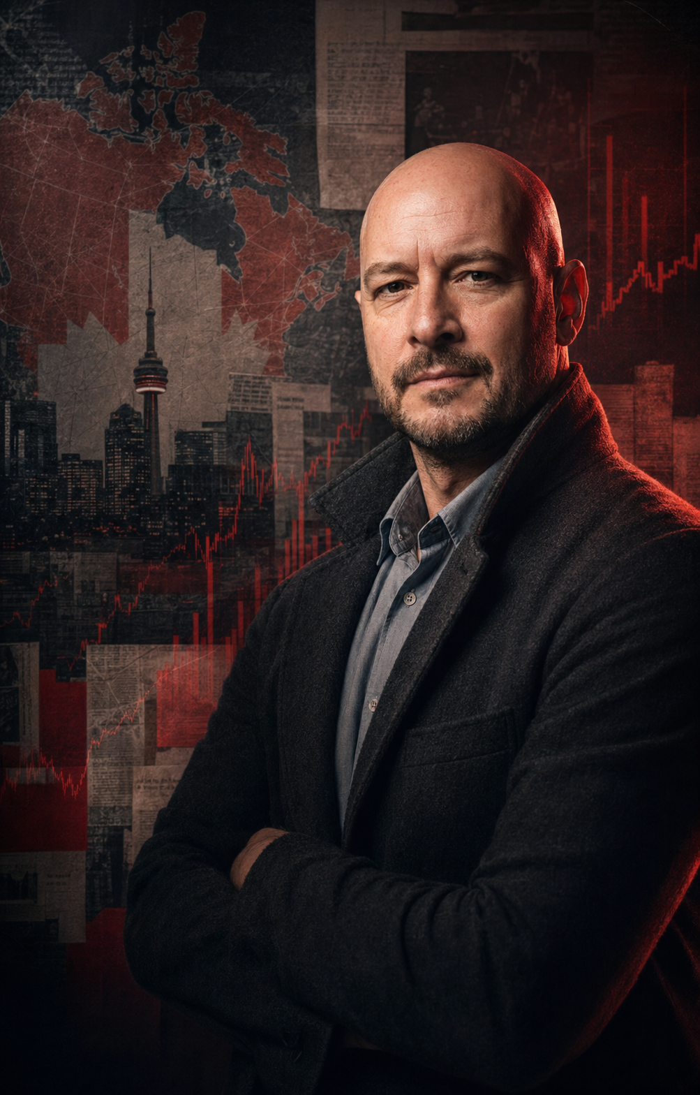 AI-generated editorial portrait inspired by the Felmon Talks Canada host